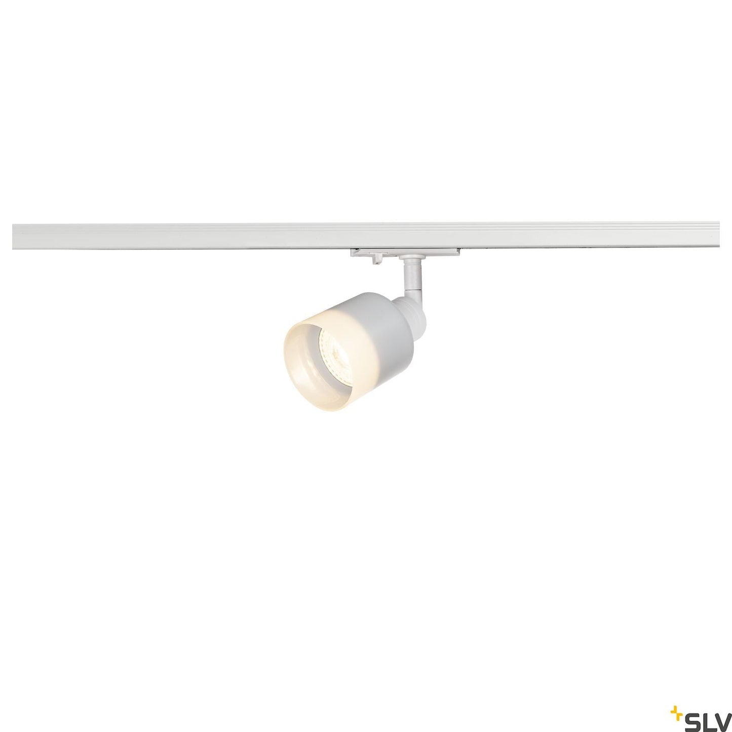 White Adjustable Track Spot, SLV PURI TRACK SPOT, QPAR51 glass, white 50W, for Single Circuit White Track Lighting, 1001869