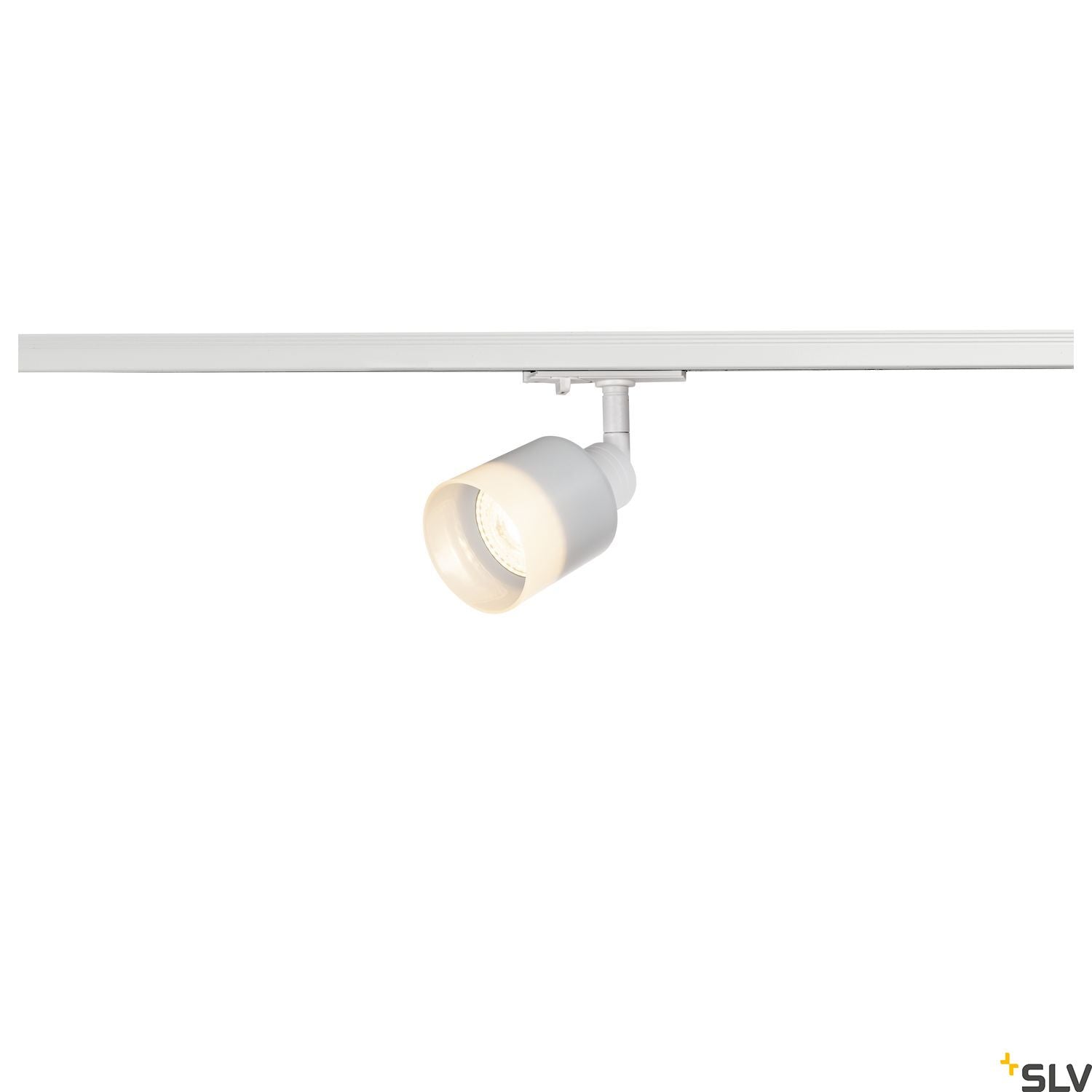 White Adjustable Track Spot, SLV PURI TRACK SPOT, QPAR51 glass, white 50W, for Single Circuit White Track Lighting, 1001869