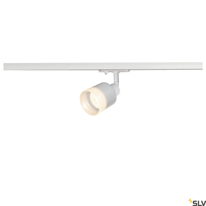 White Adjustable Track Spot, SLV PURI TRACK SPOT, QPAR51 glass, white 50W, for Single Circuit White Track Lighting, 1001869