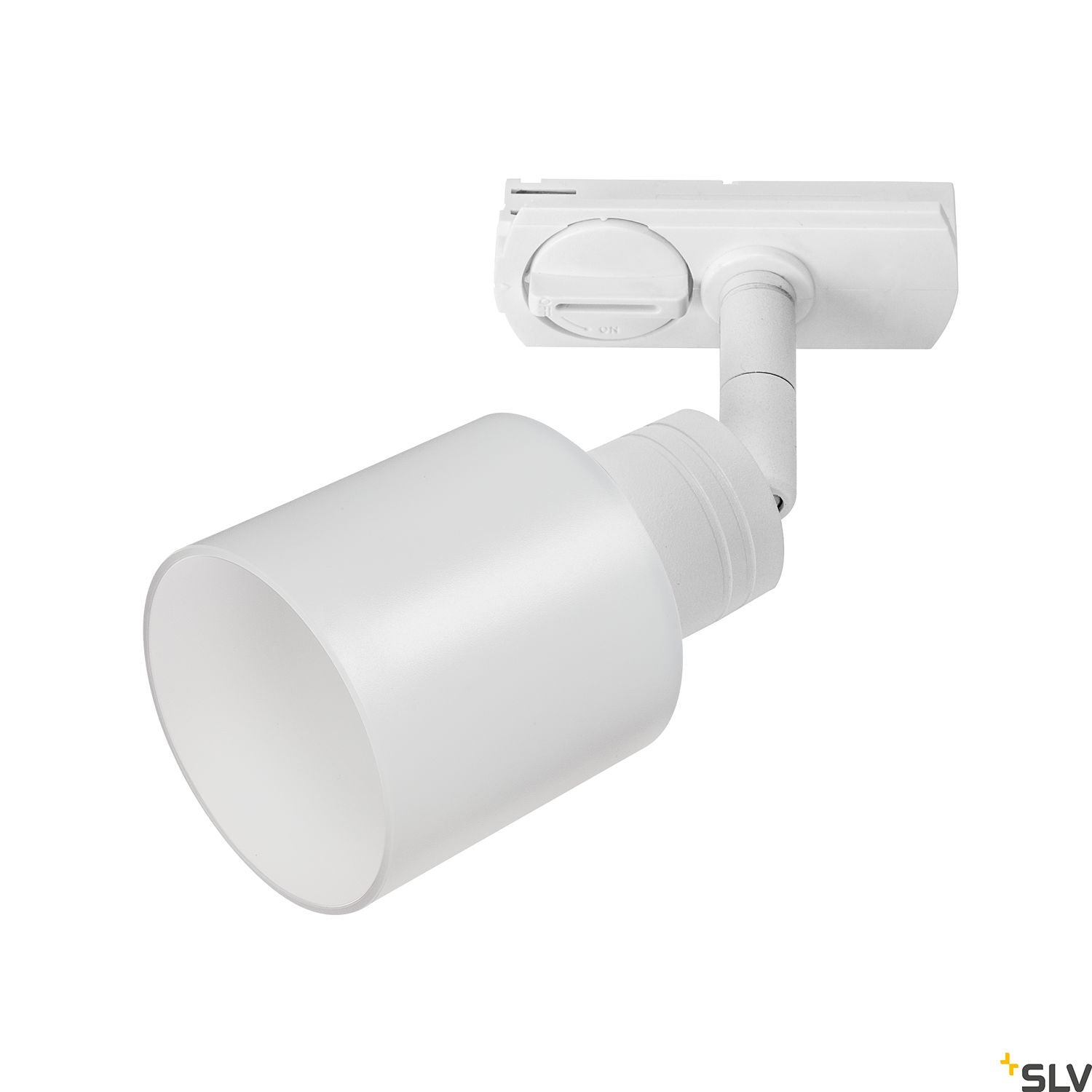 White Adjustable Track Spot, SLV PURI TRACK SPOT, QPAR51 glass, white 50W, for Single Circuit White Track Lighting, 1001869