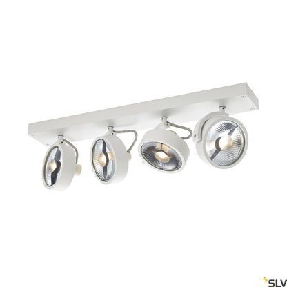 SLV KALU CW, indoor surface-mounted wall and ceiling light, quad, QPAR111 white 4x75W 1002024
