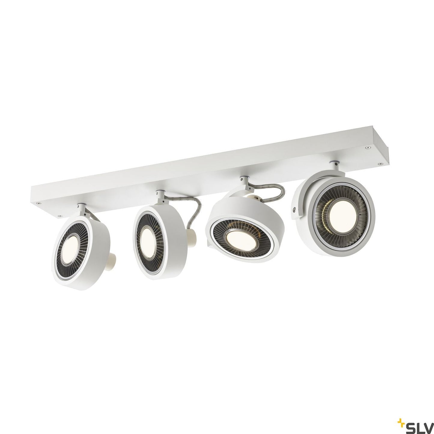SLV KALU CW, indoor surface-mounted wall and ceiling light, quad, QPAR111 white 4x75W 1002024
