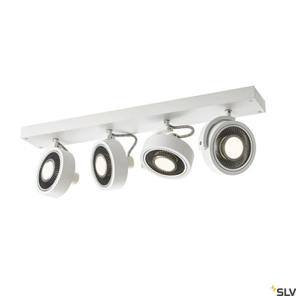 SLV KALU CW, indoor surface-mounted wall and ceiling light, quad, QPAR111 white 4x75W 1002024