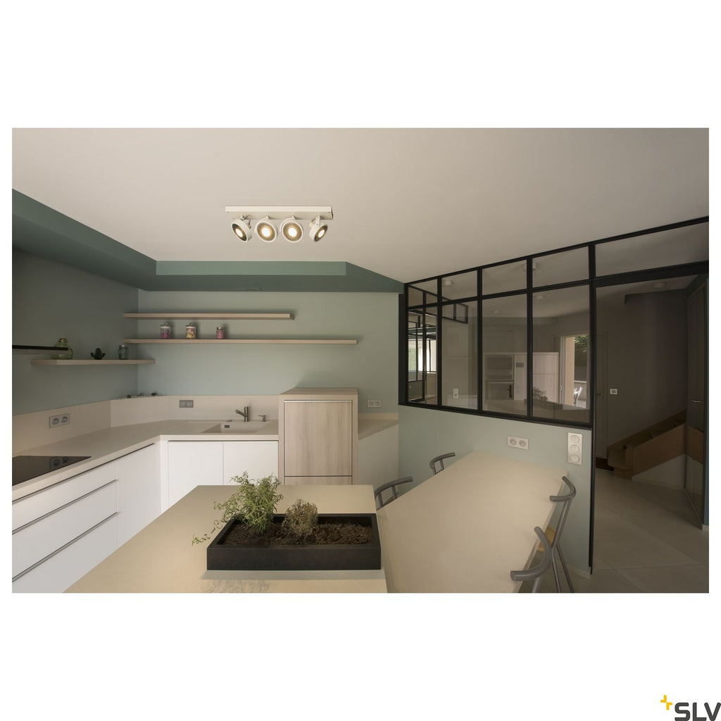 SLV KALU CW, indoor surface-mounted wall and ceiling light, quad, QPAR111 white 4x75W 1002024