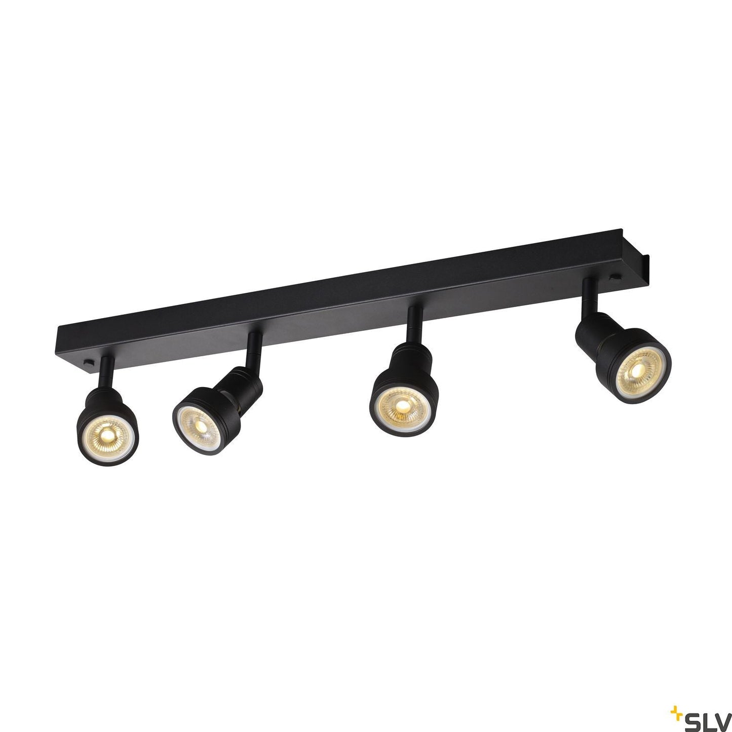 SLV PURI CW, Indoor surface-mounted wall and ceiling light, quad, QPAR51, black, 4x50W 1002029