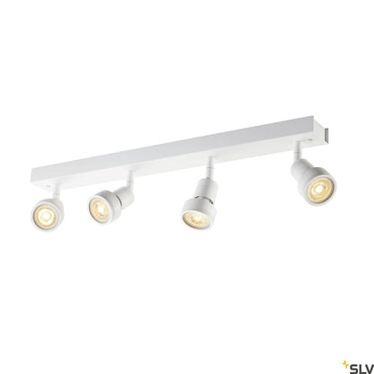 SLV PURI CW, Indoor surface-mounted wall and ceiling light, quad, QPAR51, white, 4x50W 1002030