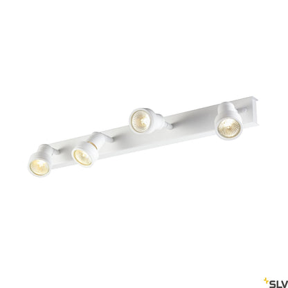 SLV PURI CW, Indoor surface-mounted wall and ceiling light, quad, QPAR51, white, 4x50W 1002030