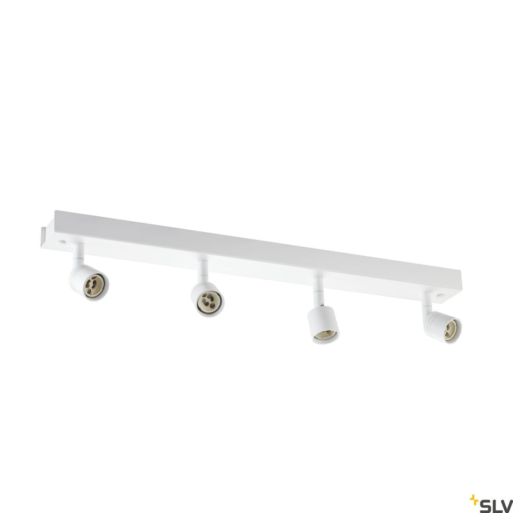 SLV PURI CW, Indoor surface-mounted wall and ceiling light, quad, QPAR51, white, 4x50W 1002030