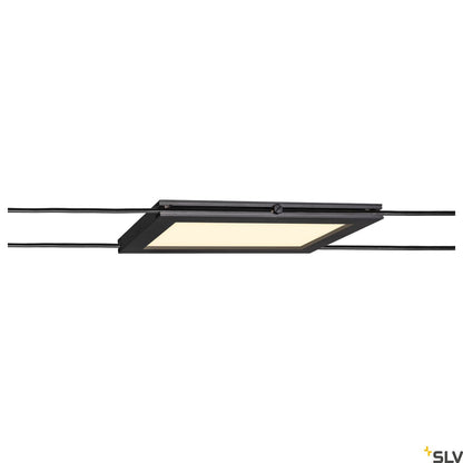 SLV PLYTTA rectangular cable luminaire for the TENSEO low voltage cable system 2700K black 1002864
