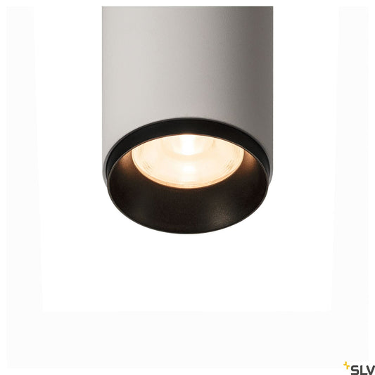 SLV 3~ NUMINOS Dimmable 3 phase system light whitek/black 2700K 24° 1004078