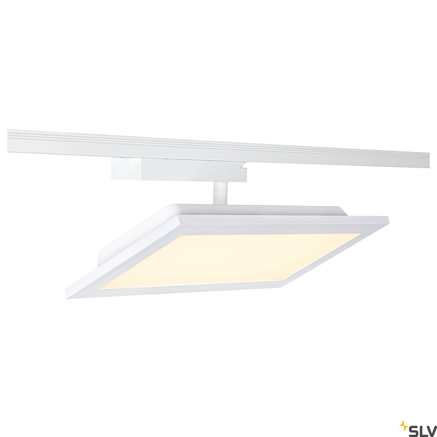 White SLV PANEL TRACK Light, square 150x300mm, 18W 3000K, for Single Circuit White Track Lighting, 1004934