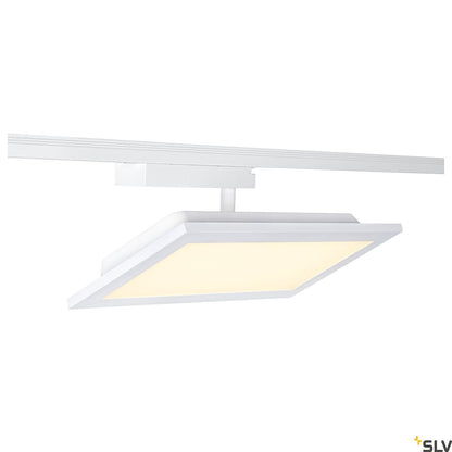 White SLV PANEL TRACK Light, square 150x300mm, 18W 3000K, for Single Circuit White Track Lighting, 1004934