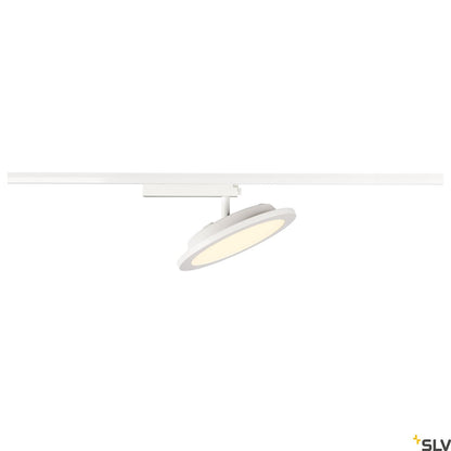 White Panel Track Light, SLV PANEL TRACK round 200mm, for Single Circuit White Track Lighting , 18W 3000K, 1004936