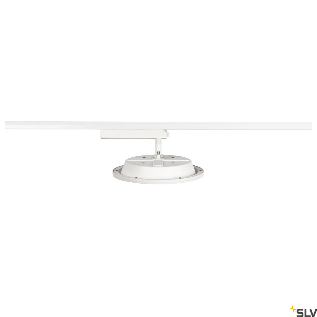 White Panel Track Light, SLV PANEL TRACK round 200mm, for Single Circuit White Track Lighting , 18W 3000K, 1004936
