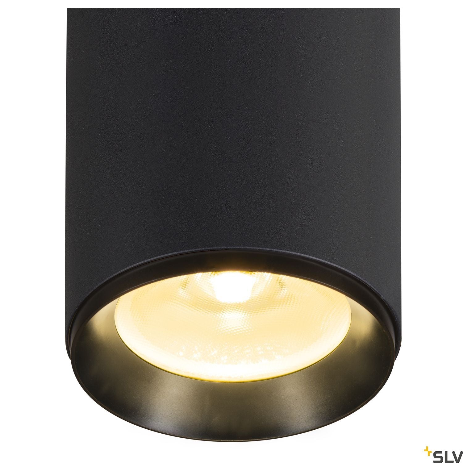 SLV NUMINOS Dimmable, black 3-phase spot, 36W 3000K 60° 1005731