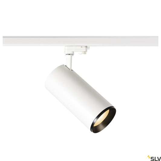 SLV NUMINOS Dimmable, white / black 3-phase spot, 36W 3000K 60° 1005734