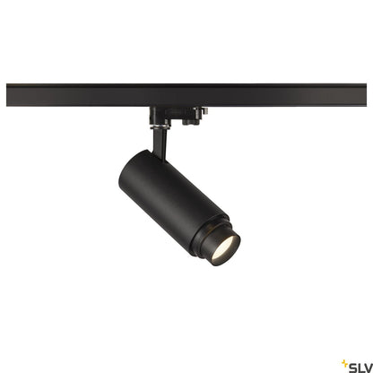 SLV NUMINOS® ZOOM Dimmable, black 3-phase spot, 20W 4000K 15-60° 1006112