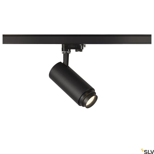 SLV NUMINOS® ZOOM Dimmable, black 3-phase spot, 20W 4000K 15-60° 1006112