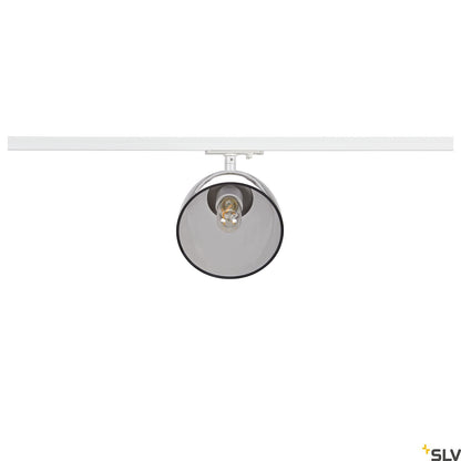 Reflector Track Spot, SLV PARA CONE GL GU10, white / transparent, for Single Circuit White Track Lighting, 1006156