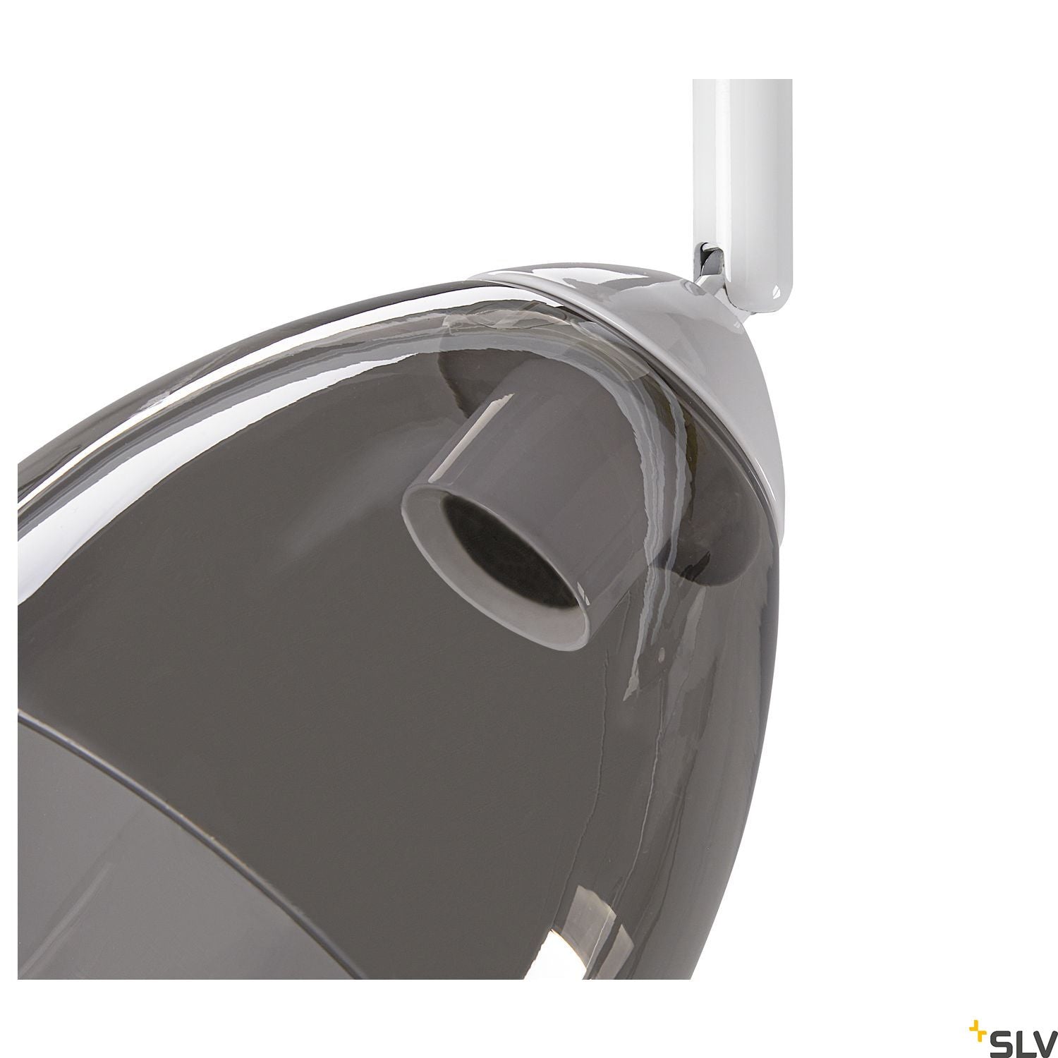 Reflector Track Spot, SLV PARA CONE GL GU10, white / transparent, for Single Circuit White Track Lighting, 1006156