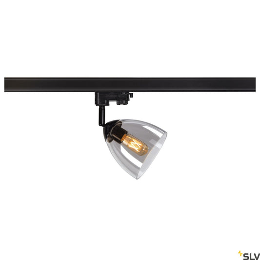 SLV PARA CONE GL GU10, bamboo / transparent 3-phase spot 1006157