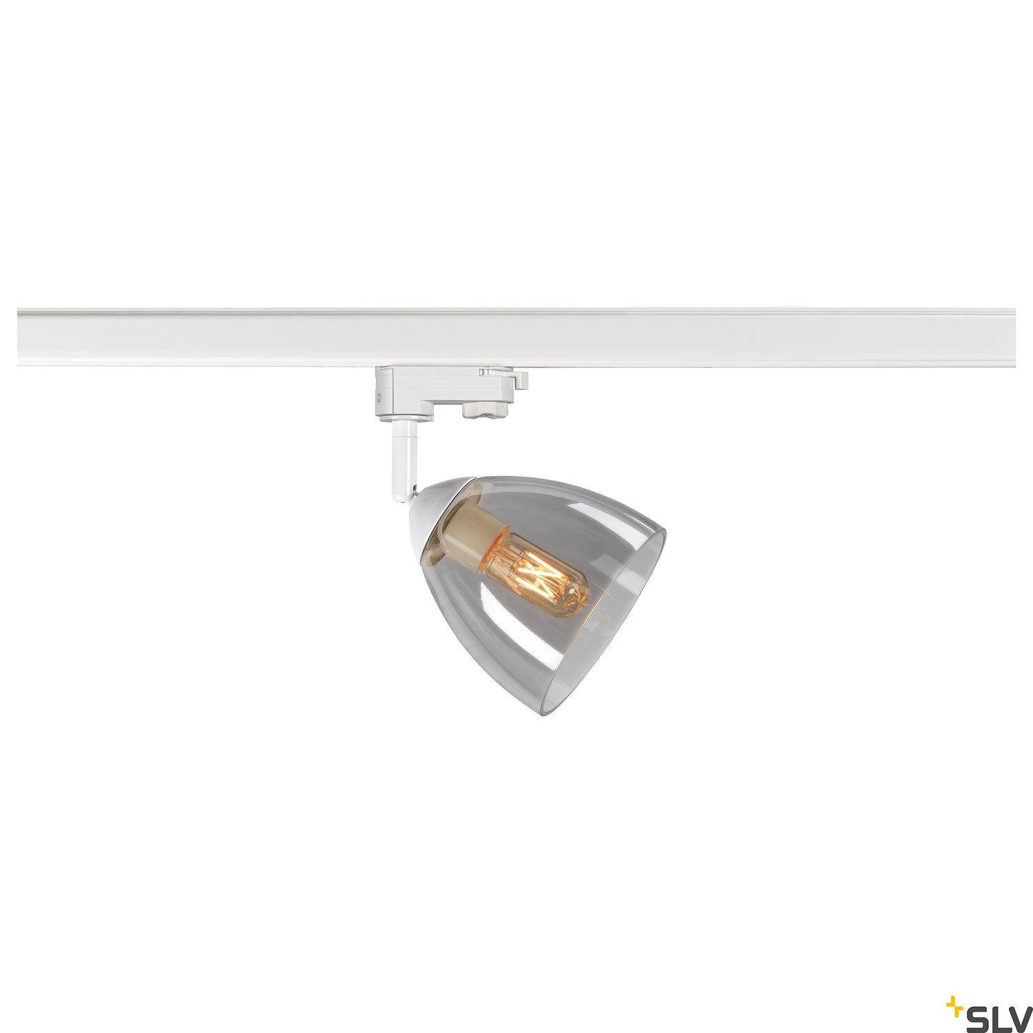 SLV PARA CONE GL GU10, white / transparent 3-phase spot 1006158