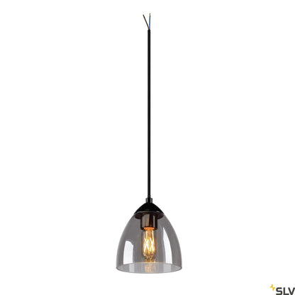 SLV PARA CONE GL GU10, black / transparent pendant light 1006159