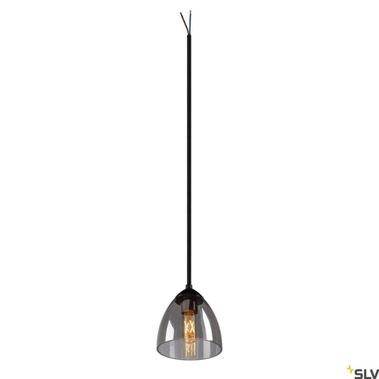 SLV PARA CONE GL GU10, black / transparent pendant light 1006159