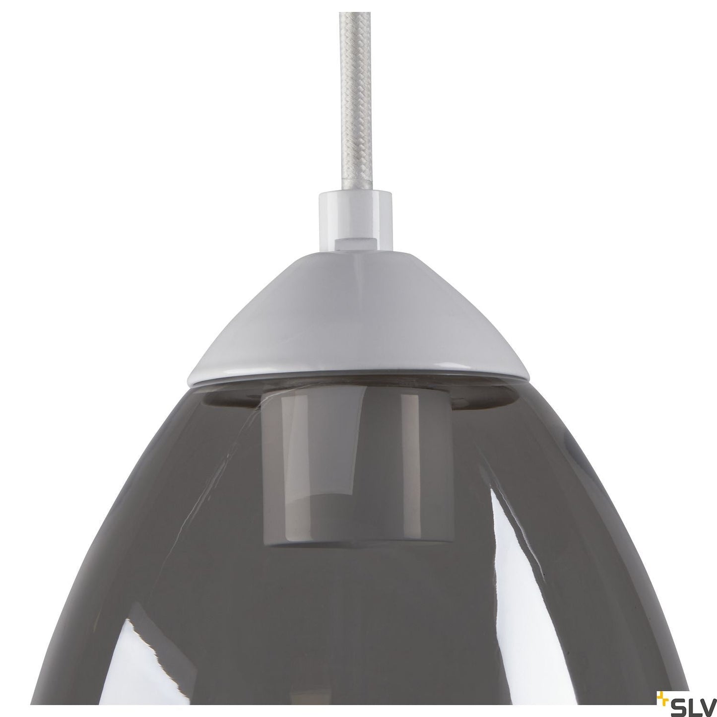 SLV PARA CONE GL GU10, white / transparent pendant light 1006160