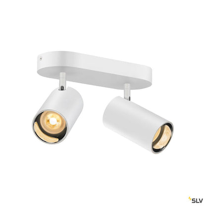 SLV ASTO TUBE, ceiling-mounted light, cylindrical, max. 2x10W, white 1006426
