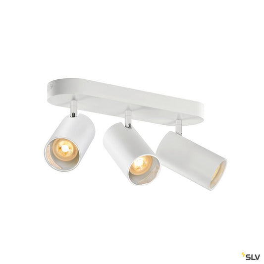 SLV ASTO TUBE, ceiling-mounted light, cylindrical, max. 3x10W, white 1006428