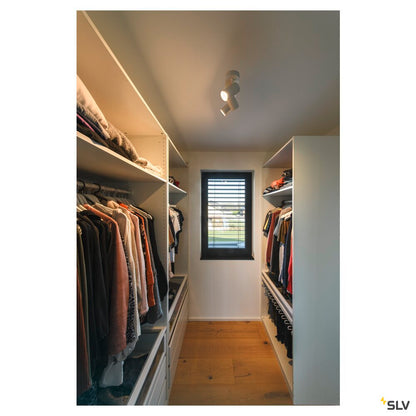SLV ASTO TUBE, ceiling-mounted light, cylindrical, max. 3x10W, white 1006428