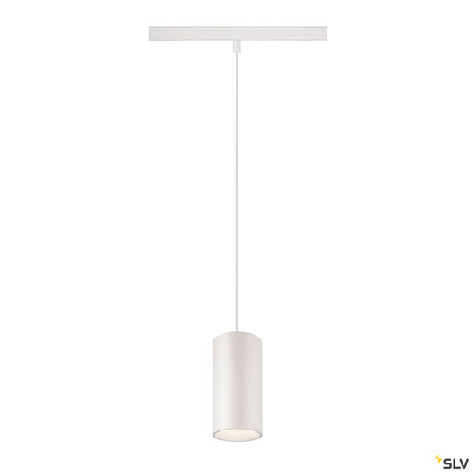 SLV NUMINOS® S, 48V pendant light, pendant length 150 cm, 4000 K, 55°, DALI 2, matt white 1006865