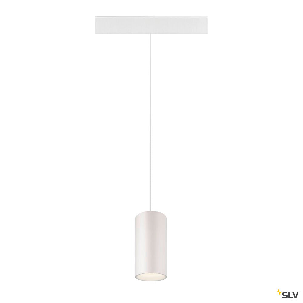 SLV NUMINOS® S, 48V pendant light, pendant length 150 cm, 4000 K, 55°, DALI 2, matt white 1006865