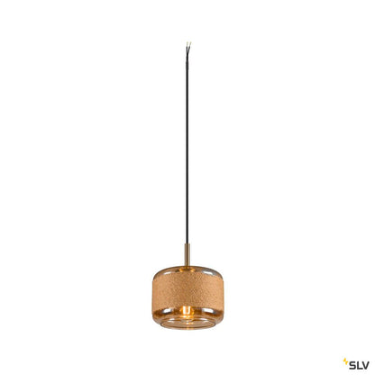 SLV PANTILO ROPE 19, pendant light, 250cm, E27, 15W, gold 1007597