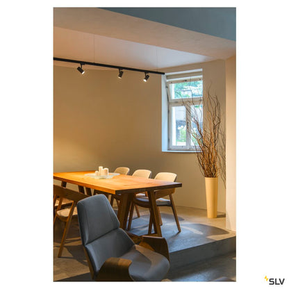 SLV NOBLO Track SPOT, 3 circuit 2700K, 6W, trailing-edge dimmable, 32°, black 1007644