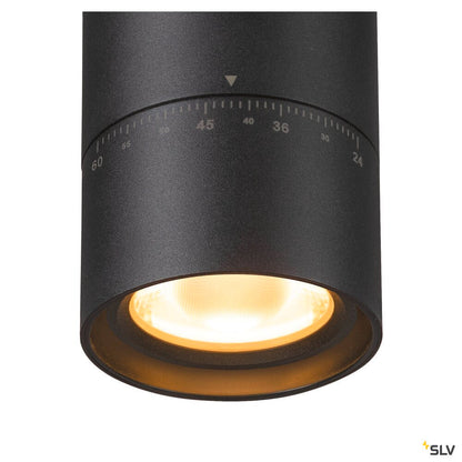 SLV Trackspot V 3Ph. 25/30/35W CCT 24°-60° Zoom Track Light black 1007657