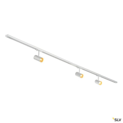 White LED Cylindrical Track SPOT, SLV NOBLO®, 2700K, 19W, trailing-edge phase, 32°,  for Single Circuit White Track Lighting, 1007674