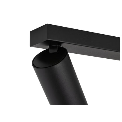 SLV KAMI, ceiling-mounted light, double, 2x max. 10 W, GU10, black/gold 1007723
