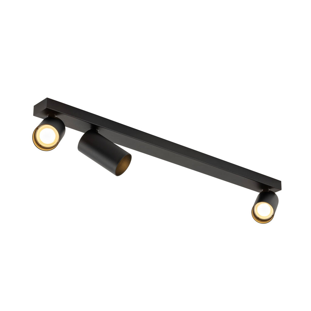 SLV KAMI, ceiling-mounted light, 3x max. 10 W, GU10, black 1007739