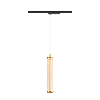 SLV QUIMERA, 1~ pendant light, pendant length 150 cm, 2700 K, PHASE, brushed brass 1008042