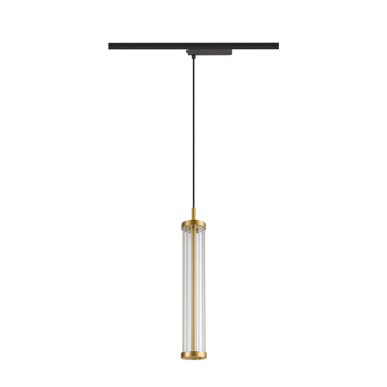 SLV QUIMERA, 1~ pendant light, pendant length 150 cm, 2700 K, PHASE, brushed brass 1008042