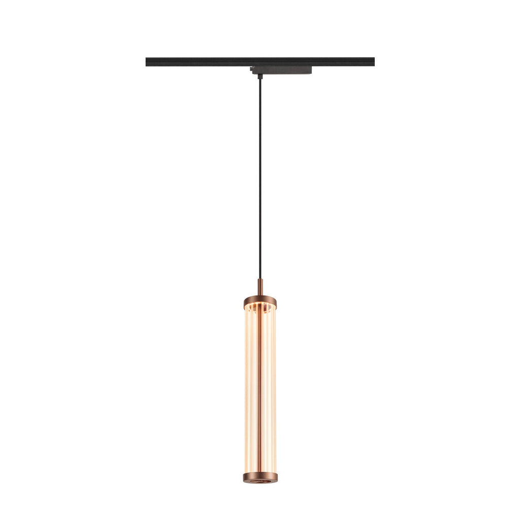 SLV QUIMERA, 1~ pendant light, pendant length 150 cm, 2700 K, PHASE, dark copper 1008043