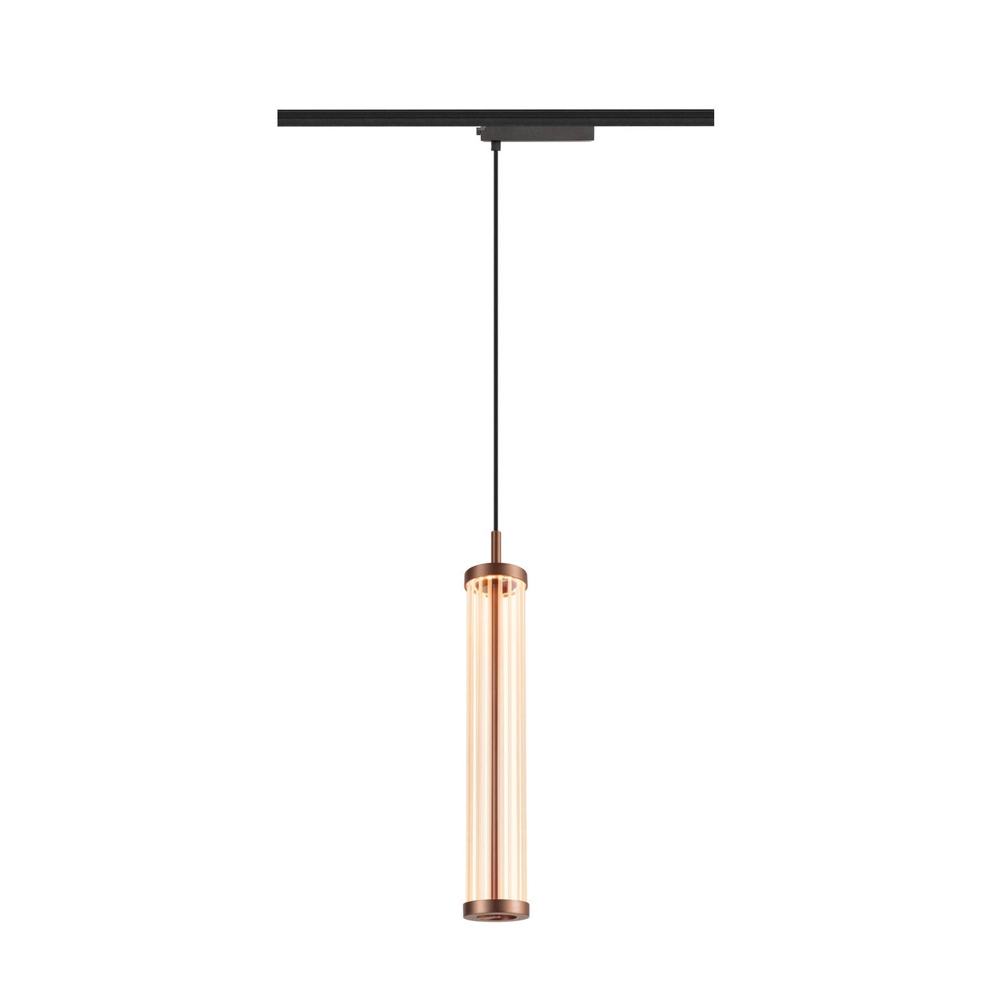 SLV QUIMERA, 1~ pendant light, pendant length 150 cm, 2700 K, PHASE, dark copper 1008043