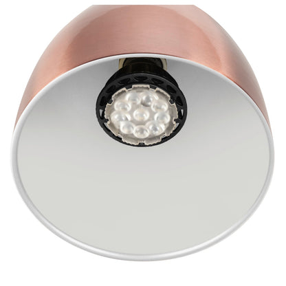 SLV PARA CONE 14, 1 phase system light, GU10, copper/white 1008054