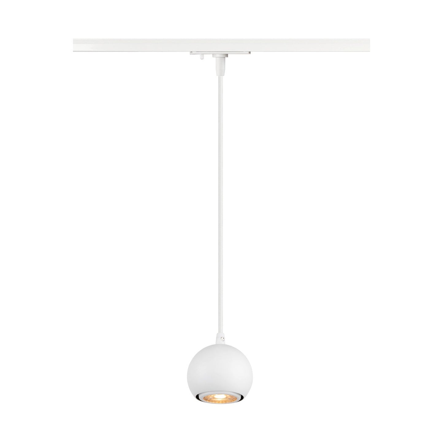 SLV LIGHT EYE® 90, 1~ track pendant light, GU10, pendant length 150 cm, 1x max. 6 W, white 1008169