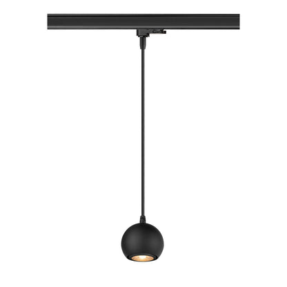 SLV LIGHT EYE® 90, 3~ pendant light, GU10, pendant length 150 cm, 1x max. 6 W, matt black 1008170