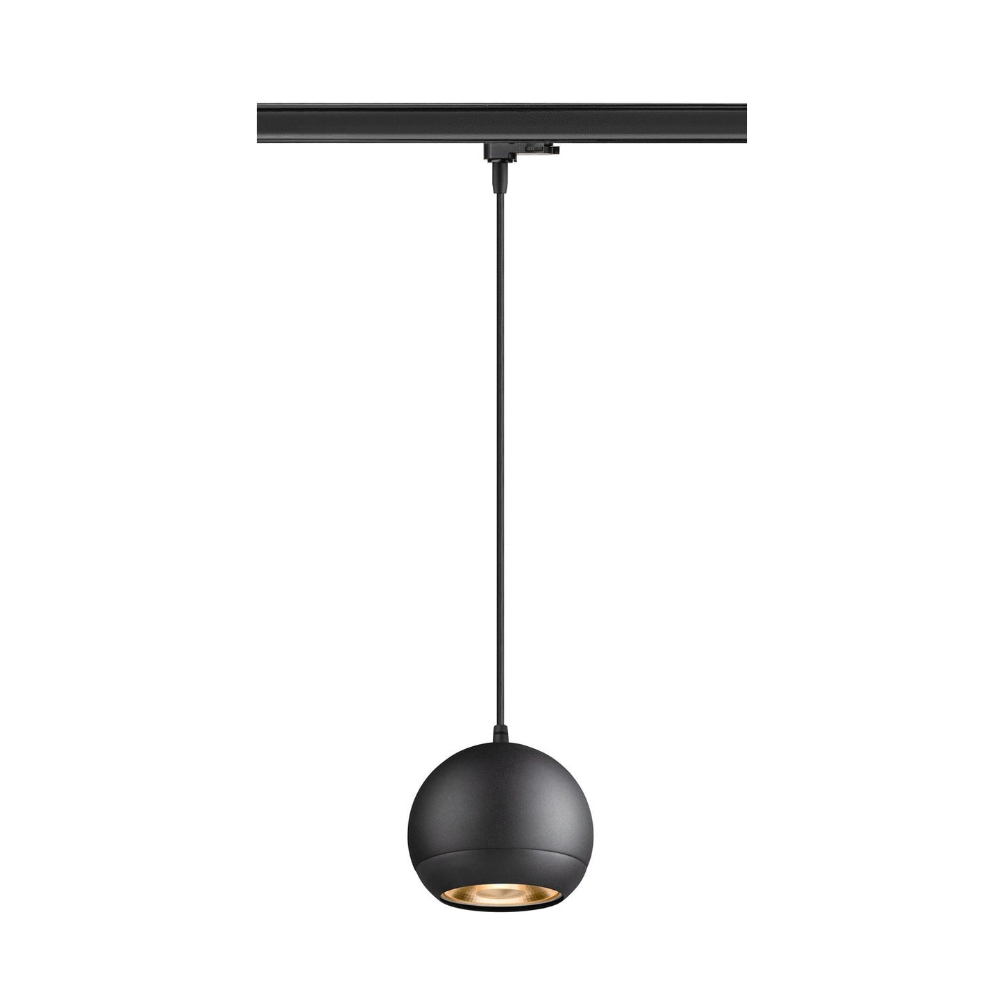 SLV LIGHT EYE® 150, 3~track pendant light, GU10, pendant length 150 cm, 1x max. 13 W, matt black 1008176