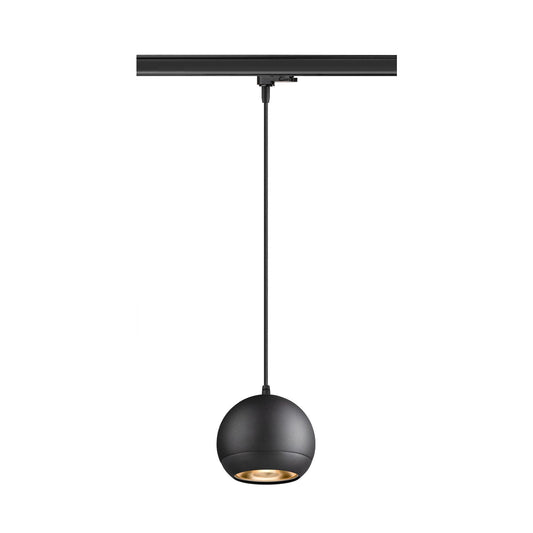 SLV LIGHT EYE® 150, 3~track pendant light, GU10, pendant length 150 cm, 1x max. 13 W, matt black 1008176