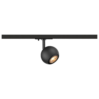 SLV LIGHT EYE® 90, 1~  Track spotlight, round, GU10, 1x max. 6 W, matt black 1008180